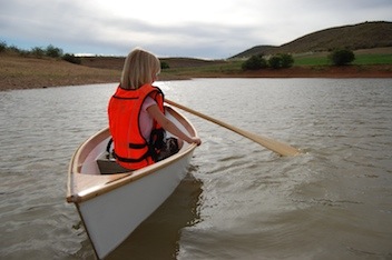 Kids canoe